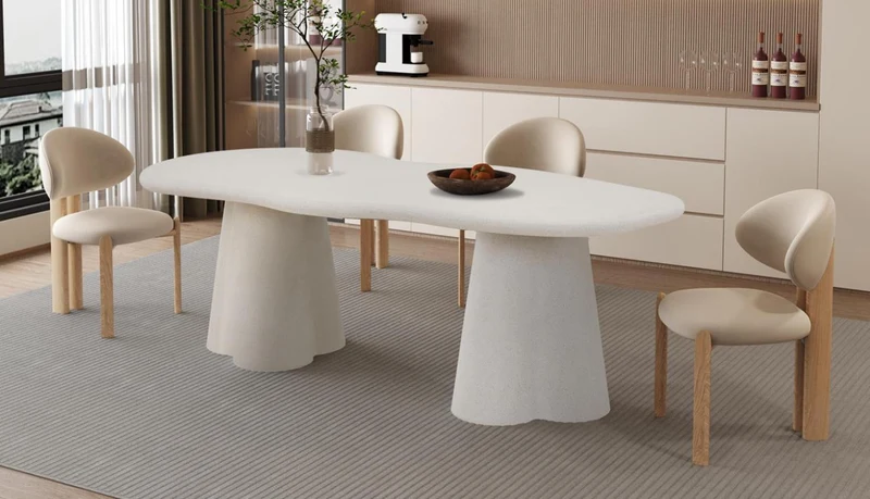 Table 'Faro' 220 cm Organique Ciment - 52100_1
