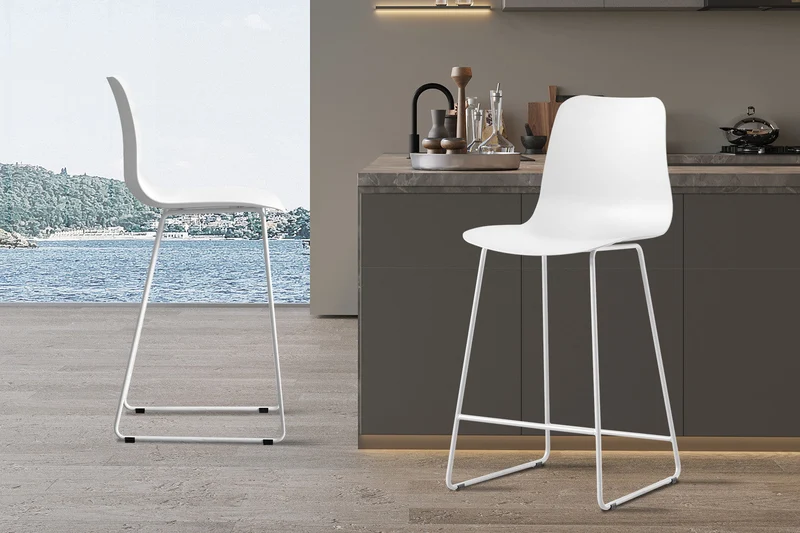 Chaise de comptoir 'Marie' PP Blanc - 5550_4