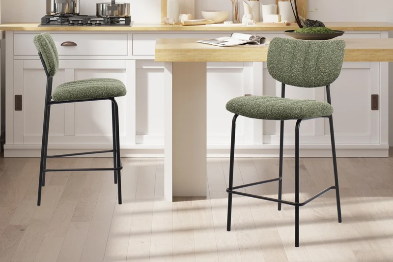 Chaise de comptoir 'Antura' Tissu Ote Lisa 356 Vert - 5635_5
