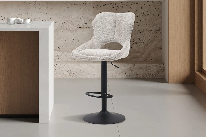 Chaise de bar 'Mori' Tissu Ote Share 160 Gris clair - 5660_4