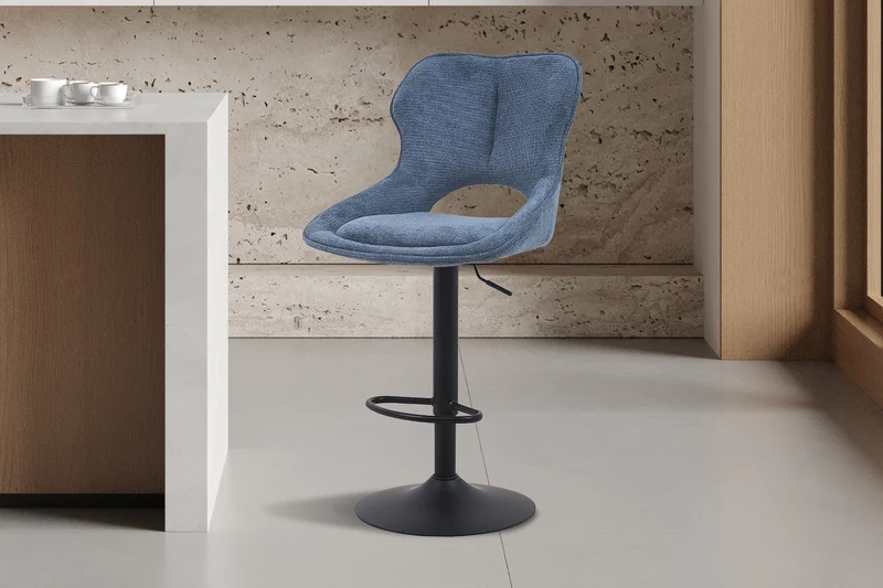 Chaise de bar 'Mori' Tissu Ote Share 315 Bleu - 5660_7