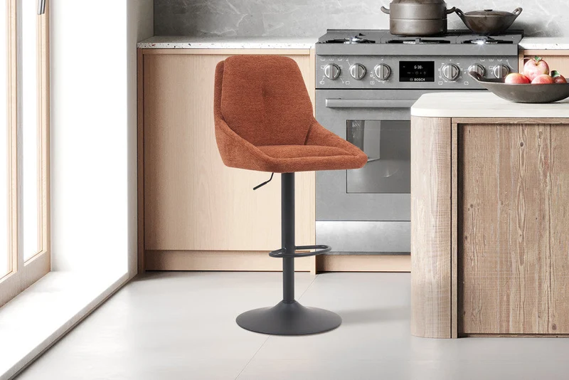 Chaise de bar 'Sabine' Tissu Ote Sea 500 Pivotant Rouille - 5665_5