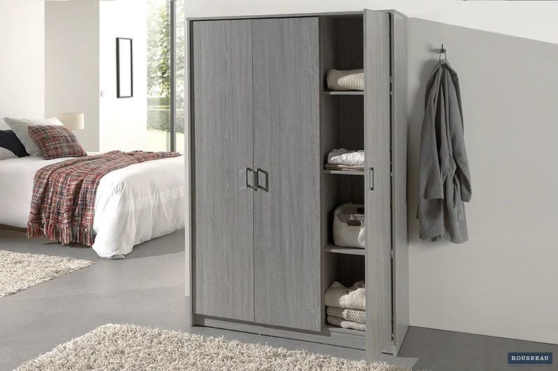 Armoire 'Ray' 3 portes Chêne gris - 6310_5