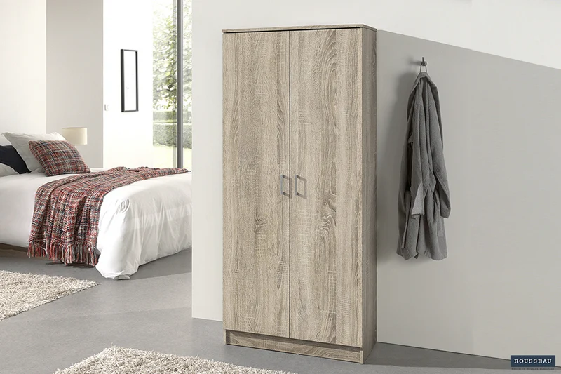 Armoire de rangement 'Ray' 2 portes et 4 étagères Sonoma - 6405_2