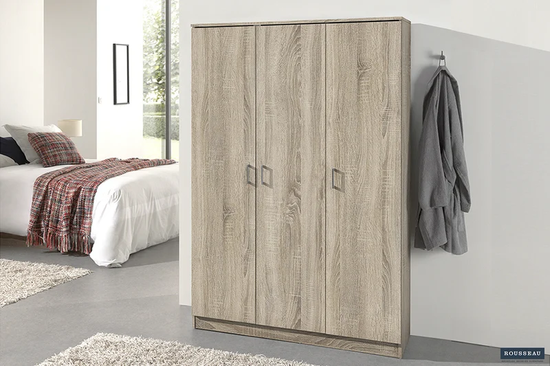 Armoire de rangement 'Ray' 3 portes et 4 étagères Sonoma - 6410_2