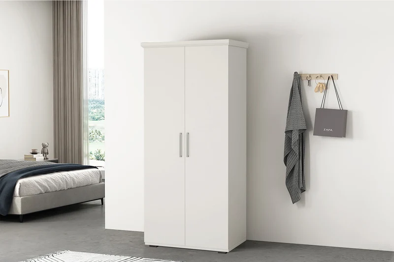Armoire 'Mike' 2 portes Blanc - 6705_1