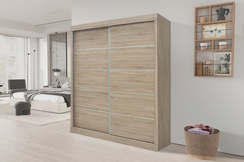 Armoire 'Mike' 2 Portes Coulissantes Sonoma - 6760_2