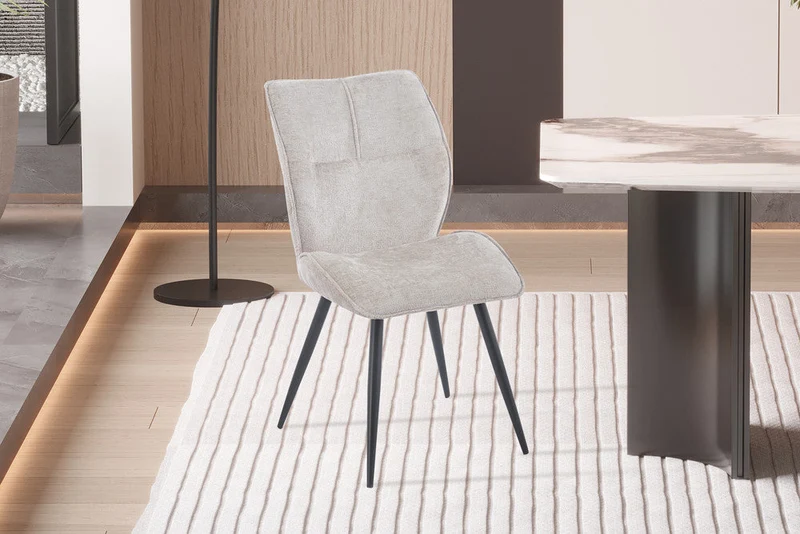 Chaise 'Faye' Tissu Davis Perfect Harmony 04 Sable - 9235_2