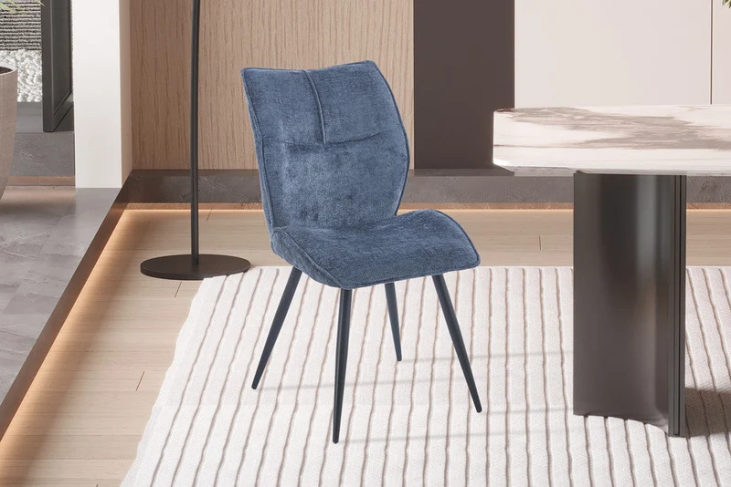 Chaise 'Faye' Tissu Davis Perfect Harmony 77 Blue - 9235_5