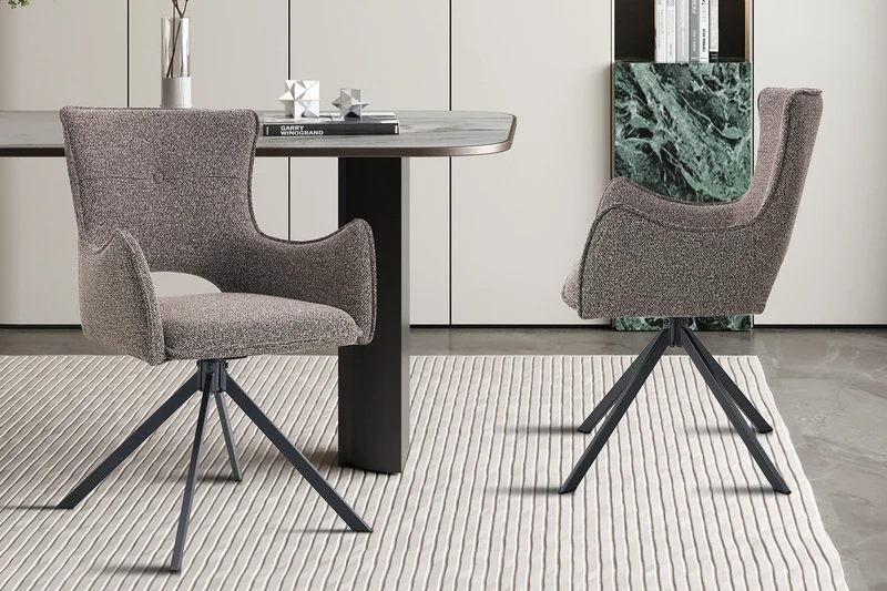 Chaise 'Billy' Pivotant à 0 Tissu Ote Harper 400 Sable - 9240_2