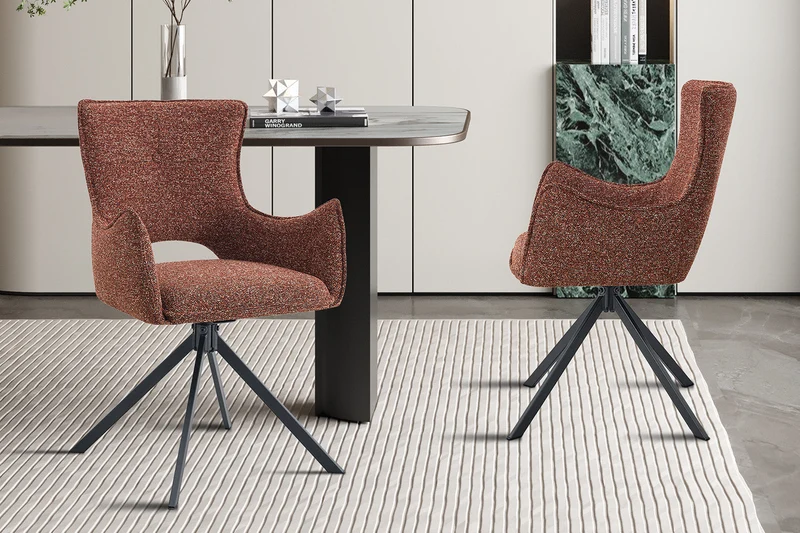 Chaise 'Billy' Pivotant à 0 Tissu Ote Harper 500 Rouge - 9240_4