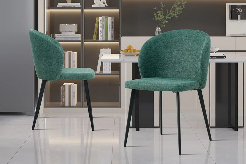 Chaise 'Toledo' Tissu Vert - 9450_5