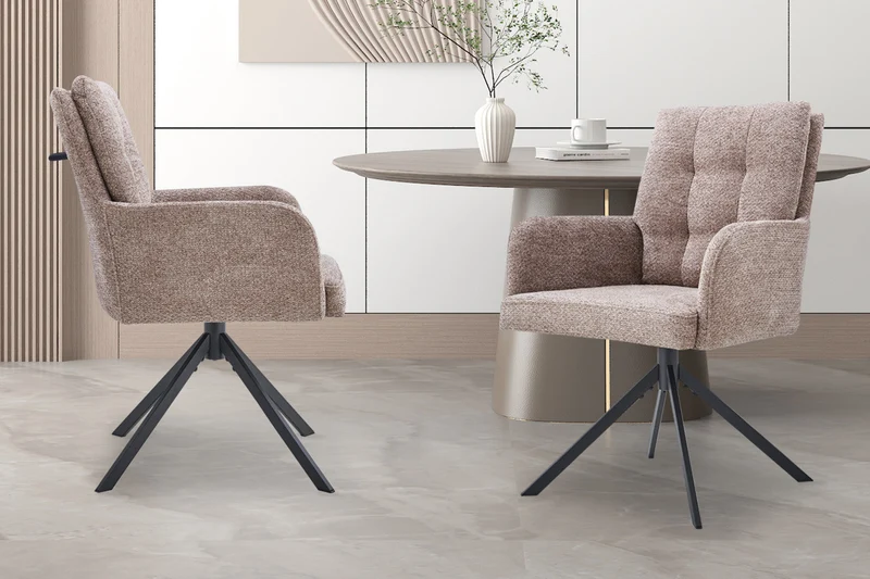 Chaise 'Granada' Pivotant à 0 Tissu Davis Bliss 75-18 Sand - 9480_3
