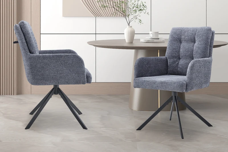 Chaise 'Granada' Pivotant à 0 Tissu Davis Bliss 75-73 Gris foncé - 9480_6