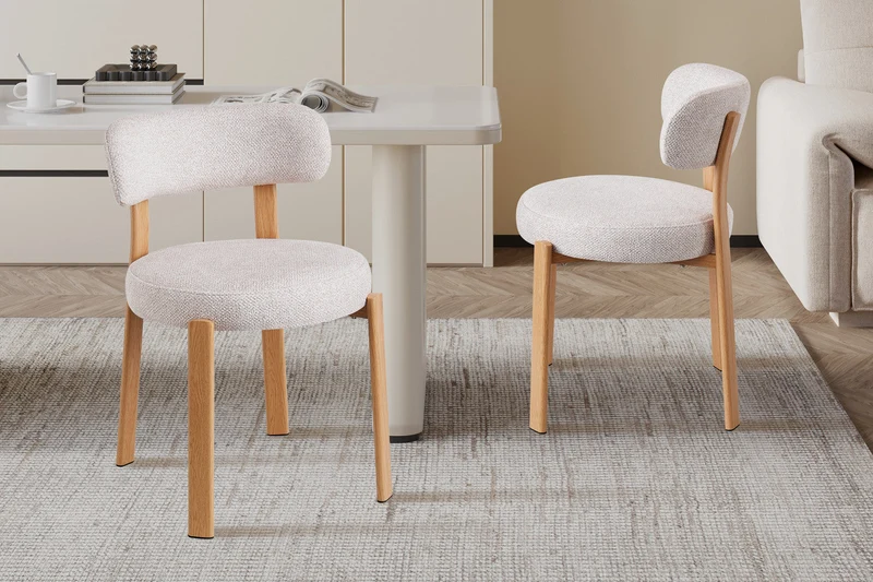 Chaise 'Julia' Naturel - Tissu Fabb Leo 23 - 9505_1
