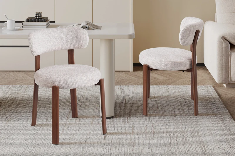 Chaise 'Julia' Noyer - Tissu Fabb Leo 23 - 9505_2