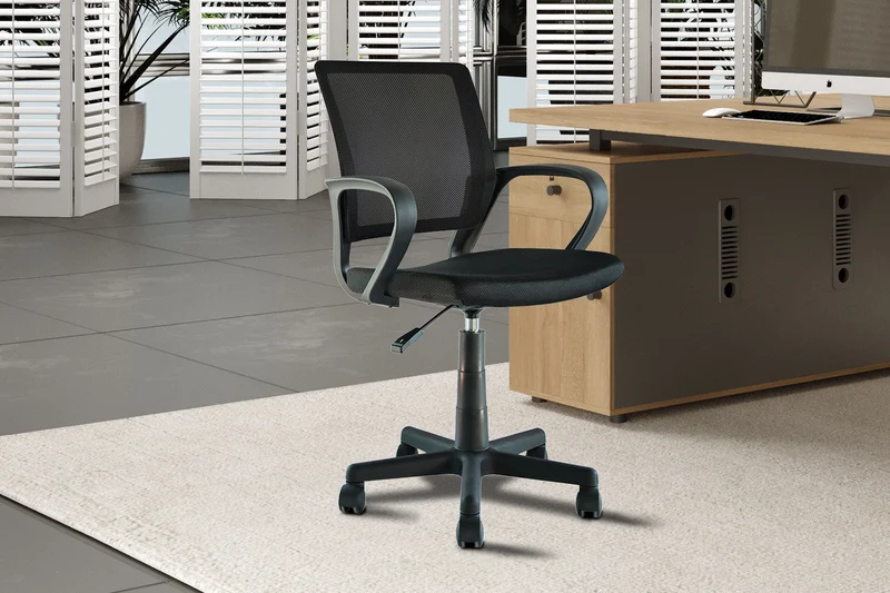 Chaise de bureau 'Pura' Noir - 9705_2