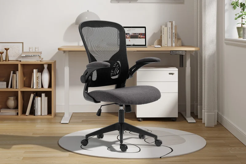 Chaise de bureau 'Marcos' Mesh Noir/Gris - 9706_2