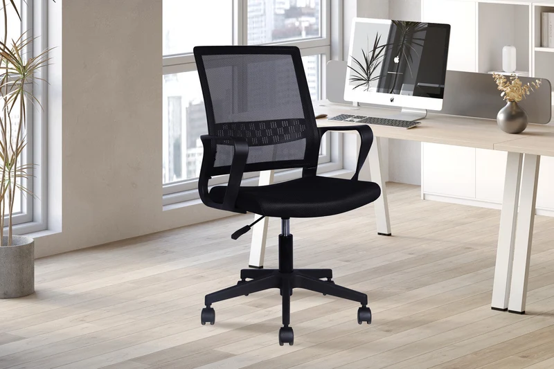 Chaise de bureau 'Dylan' Mesh Noir - 9711_1