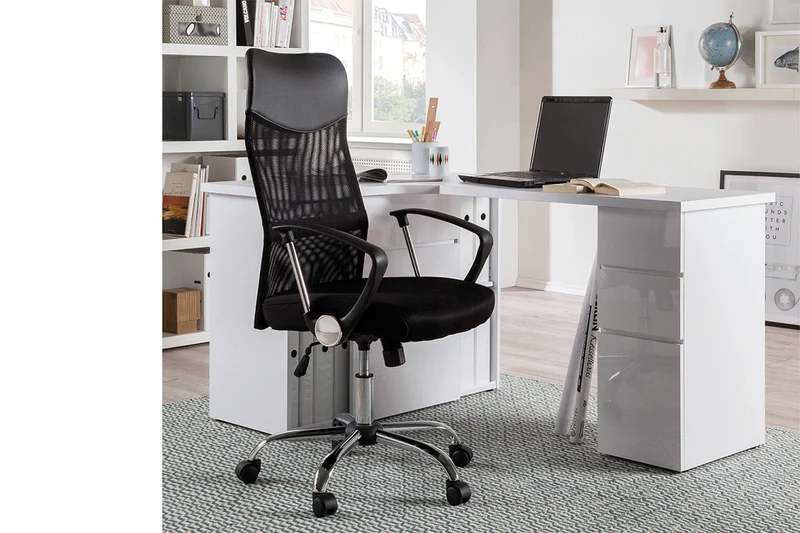 Chaise de bureau 'Max' Mesh Noir - 9715