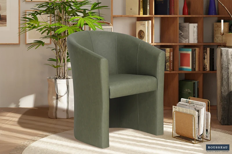 Fauteuil 'Charlie' Vintage PU Vert - 9750_7