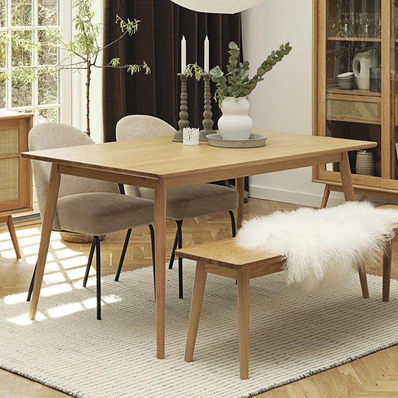 Table à manger 6 personnes 150 cm - Bois - CAPRI