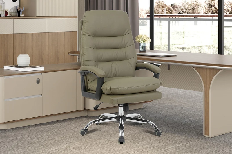 Chaise de bureau 'Daniel' Vert PU - 9765_3