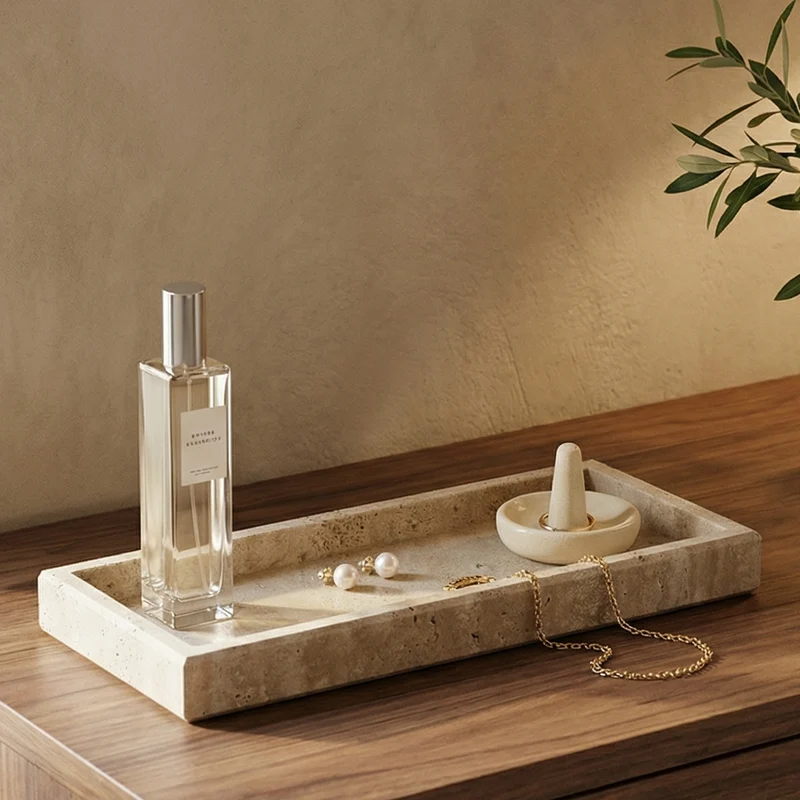 Plateau rectangulaire - Travertin - PIETRA
