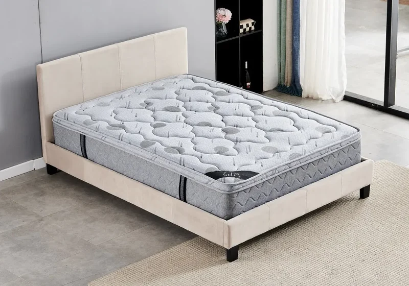 Lit velours taupe - Simply