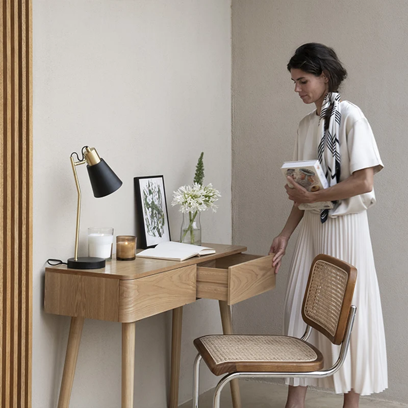 Console 100 cm 2 tiroirs - Bois - OGGI
