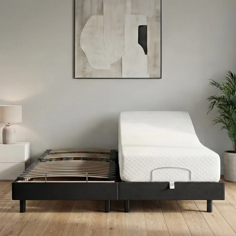Ensemble Matelas Mémoire de forme ABSOLU avec sommier ROCHEREAU
