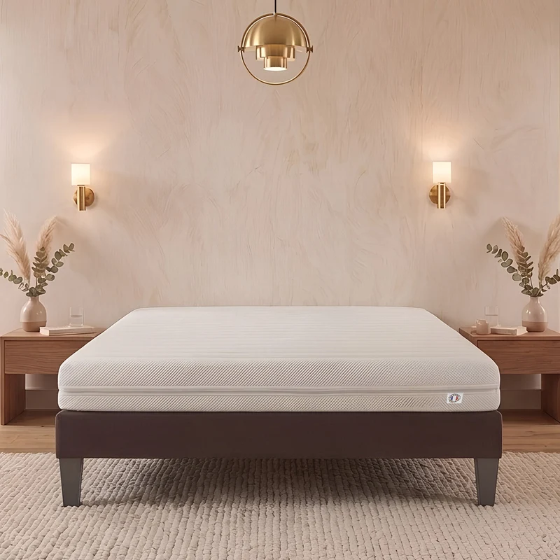 Matelas Egio - Mousse au toucher latex - Ferme - Fabriqué en France - 12 cm d'épaisseur