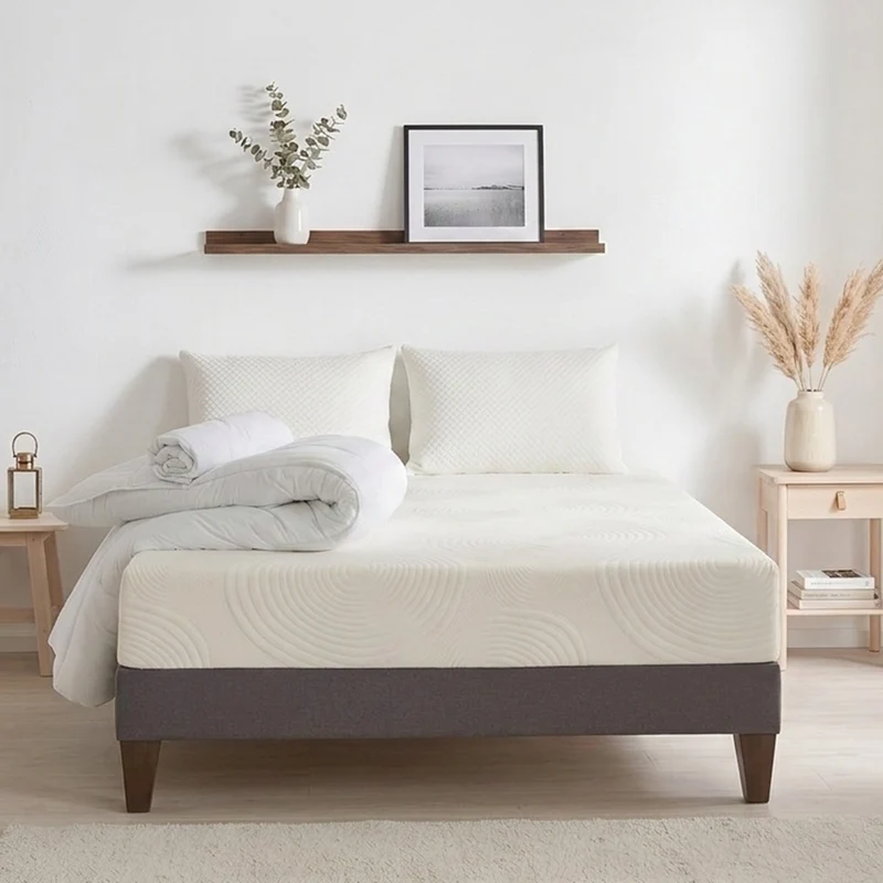 Prêt-à-dormir HÉRA avec Sommier, Couette, Oreillers et Protège-matelas
