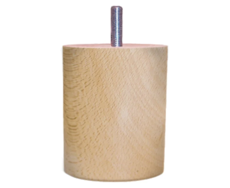 Pied de Lit Cylindre de 9 à 30 cm - Ø 70 mm - Vis 10 mm