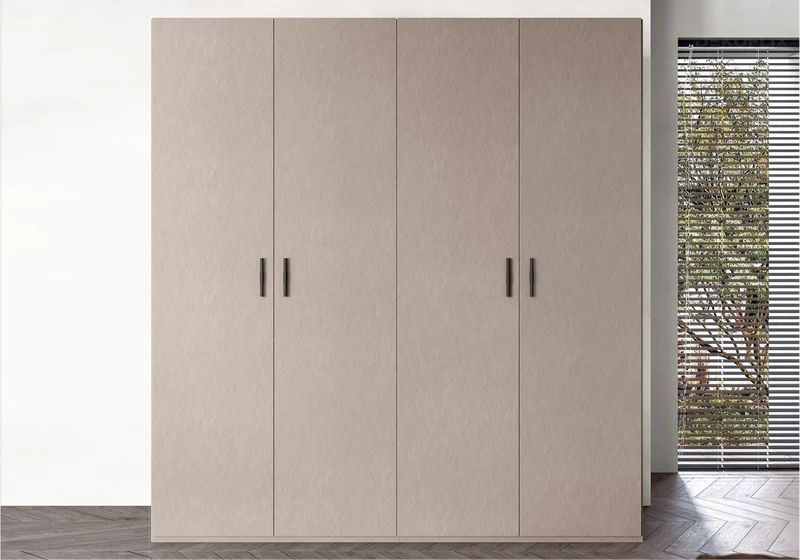 Armoire dressing 3 à 6 portes laquée corde design - Silvia