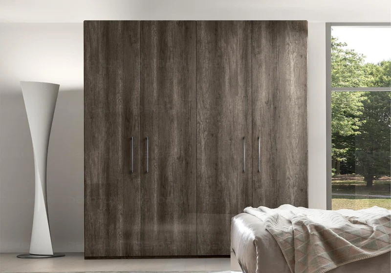 Armoire 3 à 5 portes battantes chêne naturel - Dea