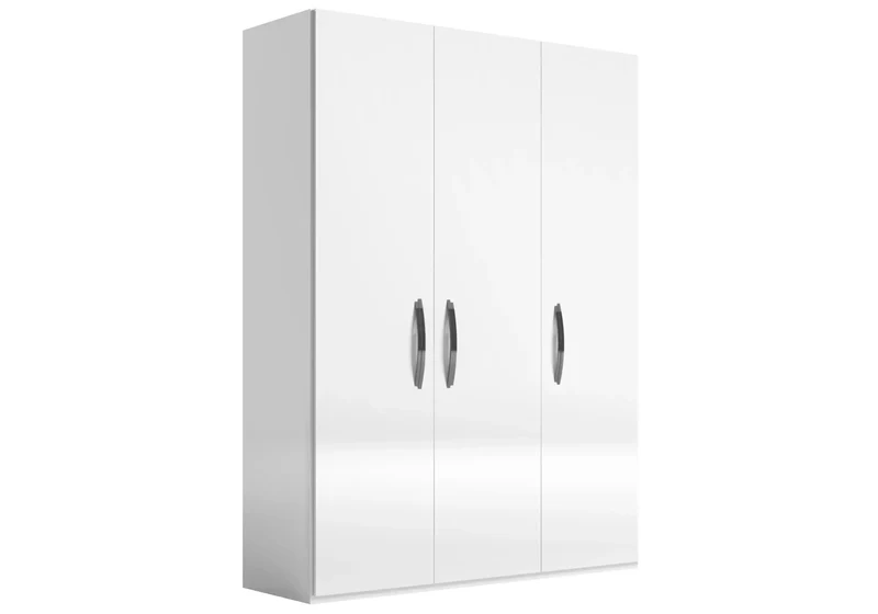 Armoire 3 à 6 portes battantes blanc laqué - Anna