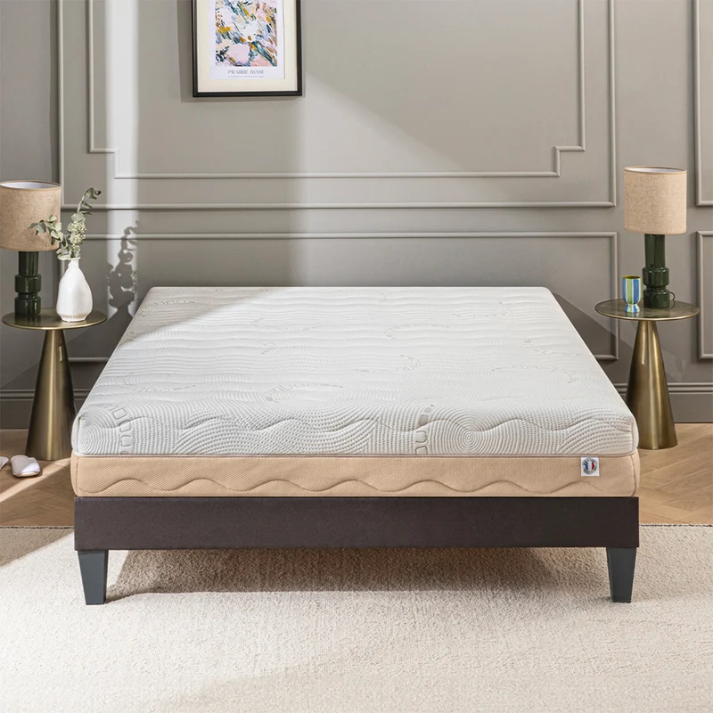 Matelas Leman - Mousse accueil hypersoft - Moelleux - Fabriqué en France - 25 cm d'épaisseur