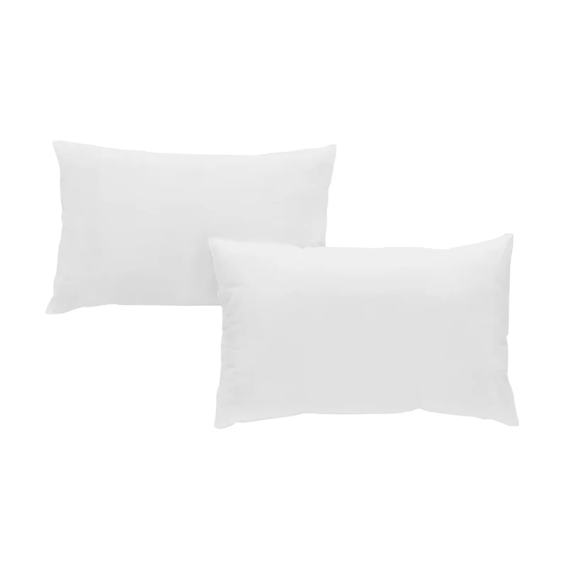 Taie d'oreiller coton lavé x2 - 2 coloris au choix