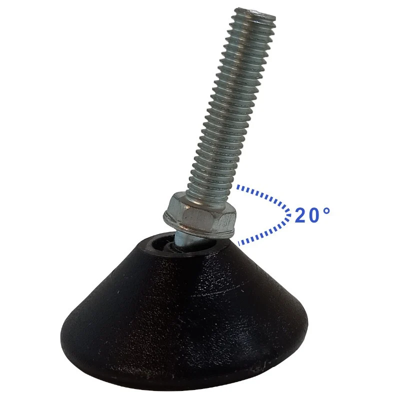 Patin pied meuble et lit réglable orientable