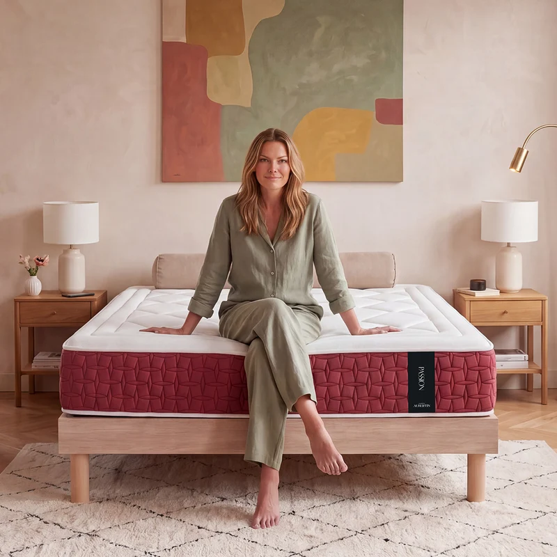 Ensemble Matelas PASSION et Sommier SÉLÉNA