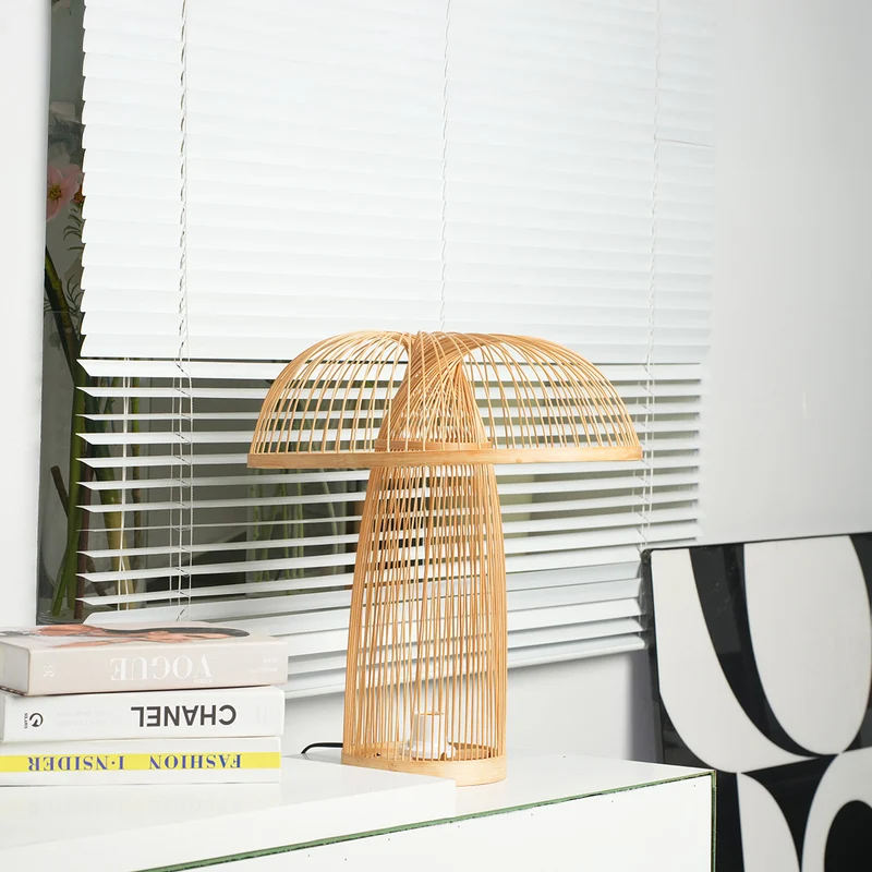 Lampe bambou naturel