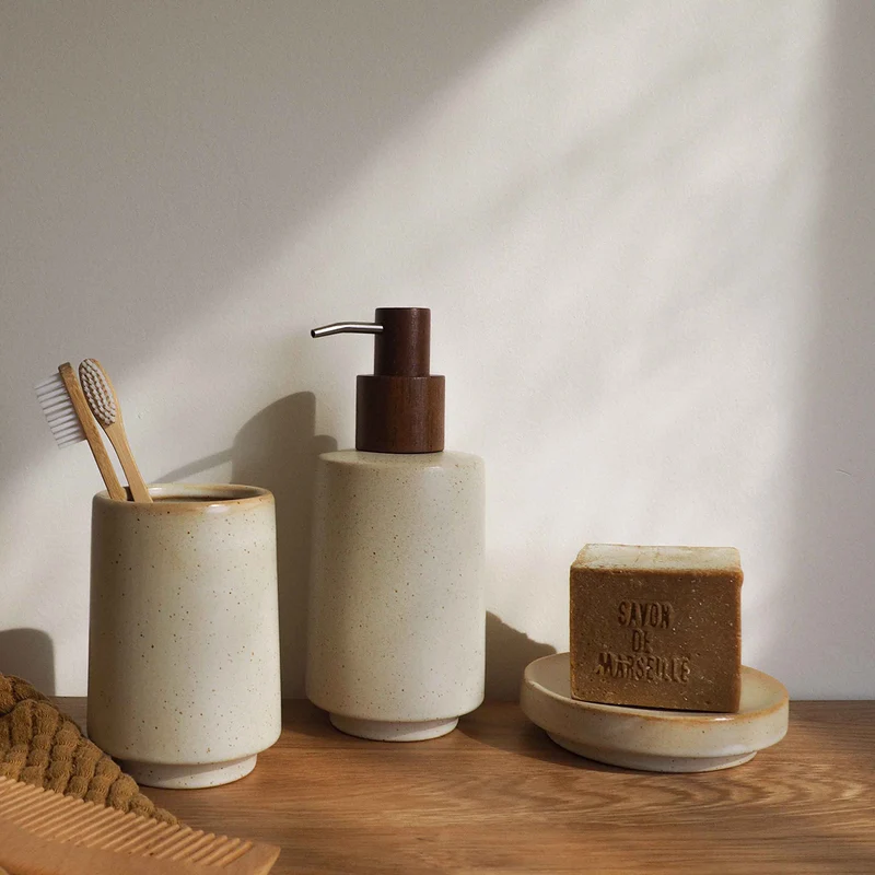 Set salle de bain - Céramique beige - ARMONIA