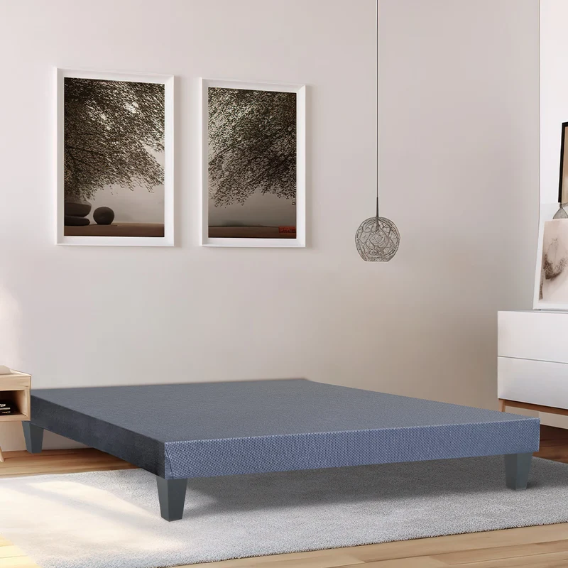 Sommier tapissier bois Kit - Gris ciment - Livré en kit