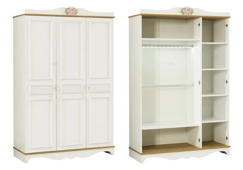 Ensemble complet de chambre moderne rose LUNA