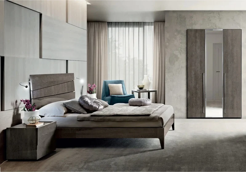 Chambre complète modern bouleau FLORE