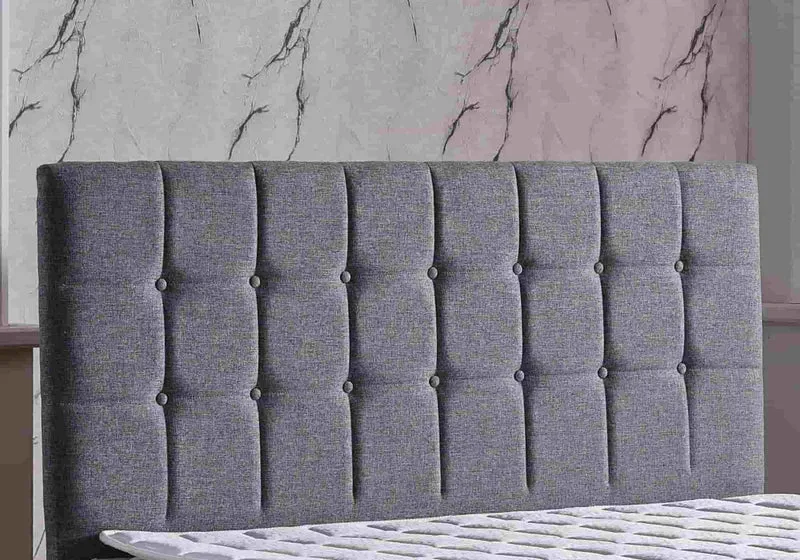 Tête de lit matelassé gris STAR