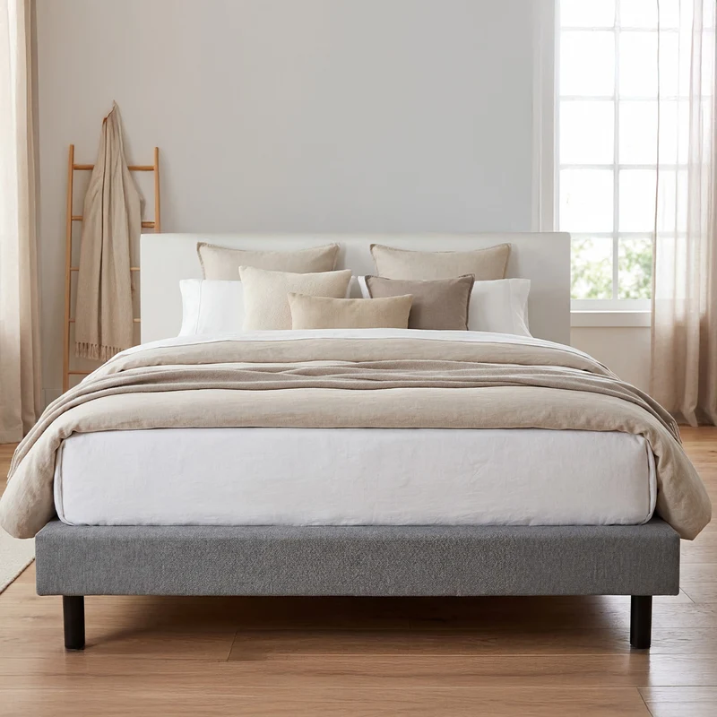 Sommier Tapissier en Kit gris Clémence