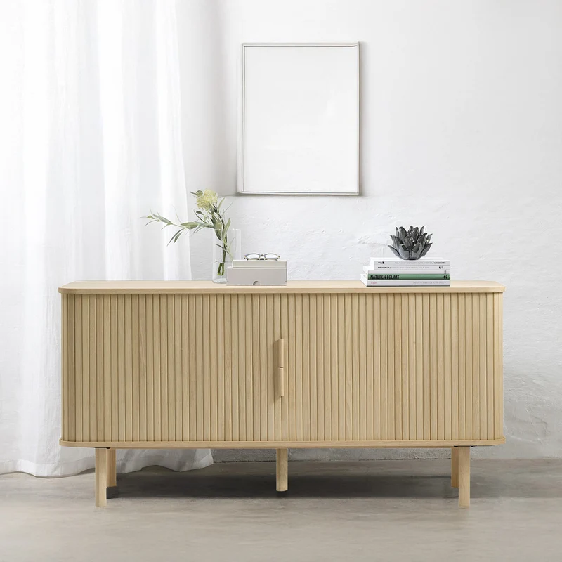 Buffet 160 cm 2 portes - Bois - OLBIA