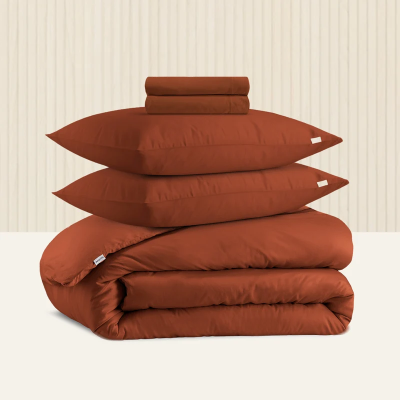 La parure de lit en satin de coton bio